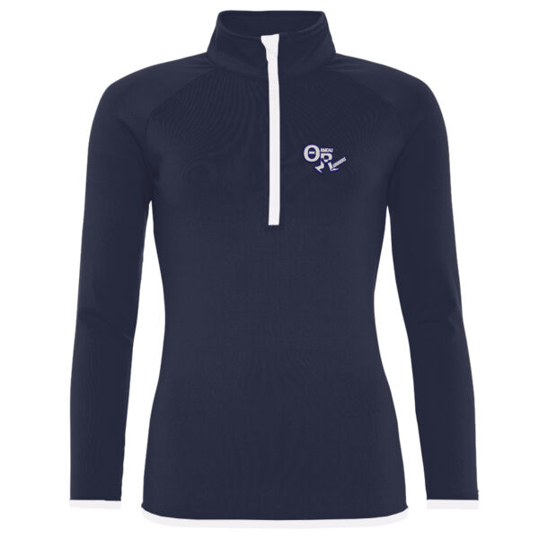 Ormeau Runners Girlie Half Zip Sweat Top Thumbnail